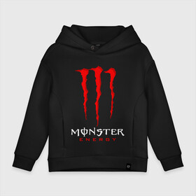 Детское худи Oversize хлопок с принтом MONSTER ENERGY в Курске, френч-терри — 70% хлопок, 30% полиэстер. Мягкий теплый начес внутри —100% хлопок | боковые карманы, эластичные манжеты и нижняя кромка, капюшон на магнитной кнопке | black monster | bmx | claw | cybersport | energy | monster | monster energy | moto | motocross | race | sport | киберспорт | когти | монстер энерджи | монстр | мото | мотокросс | ралли | скейтбординг | спорт | т | энергия