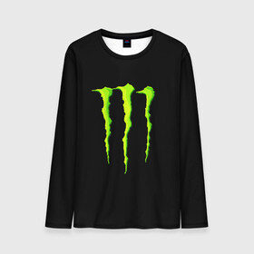 Мужской лонгслив 3D с принтом MONSTER ENERGY в Курске, 100% полиэстер | длинные рукава, круглый вырез горловины, полуприлегающий силуэт | black monster | bmx | claw | cybersport | energy | monster | monster energy | moto | motocross | race | sport | киберспорт | когти | монстер энерджи | монстр | мото | мотокросс | ралли | скейтбординг | спорт | т | энергия