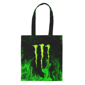 Шоппер 3D с принтом MONSTER ENERGY в Курске, 100% полиэстер | Плотность: 200 г/м2; Размер: 34×35 см; Высота лямок: 30 см | black monster | bmx | claw | cybersport | energy | monster | monster energy | moto | motocross | race | sport | киберспорт | когти | монстер энерджи | монстр | мото | мотокросс | ралли | скейтбординг | спорт | т | энергия