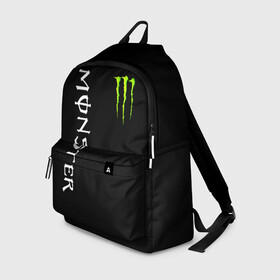 Рюкзак 3D с принтом MONSTER ENERGY в Курске, 100% полиэстер | лямки с регулируемой длиной, сверху петелька, чтобы рюкзак можно было повесить на вешалку. Основное отделение закрывается на молнию, как и внешний карман. Внутри два дополнительных кармана, один из которых закрывается на молнию. По бокам два дополнительных кармашка | black monster | bmx | claw | cybersport | energy | monster | monster energy | moto | motocross | race | sport | киберспорт | когти | монстер энерджи | монстр | мото | мотокросс | ралли | скейтбординг | спорт | т | энергия