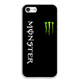 Чехол для iPhone 5/5S матовый с принтом MONSTER ENERGY в Курске, Силикон | Область печати: задняя сторона чехла, без боковых панелей | black monster | bmx | claw | cybersport | energy | monster | monster energy | moto | motocross | race | sport | киберспорт | когти | монстер энерджи | монстр | мото | мотокросс | ралли | скейтбординг | спорт | т | энергия