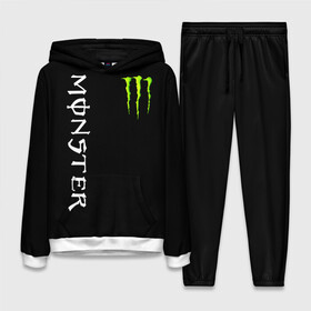 Женский костюм 3D (с толстовкой) с принтом MONSTER ENERGY в Курске,  |  | black monster | bmx | claw | cybersport | energy | monster | monster energy | moto | motocross | race | sport | киберспорт | когти | монстер энерджи | монстр | мото | мотокросс | ралли | скейтбординг | спорт | т | энергия