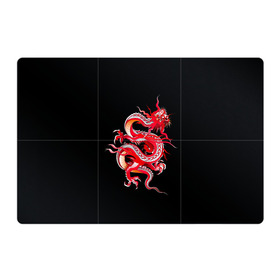Магнитный плакат 3Х2 с принтом Дракон в Курске, Полимерный материал с магнитным слоем | 6 деталей размером 9*9 см | Тематика изображения на принте: арт | дракон | дракоша | животные | картинка | китайский дракон | красный дракон | рисунок | японский дракон | ящер