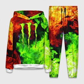 Женский костюм 3D (с толстовкой) с принтом MONSTER ENERGY в Курске,  |  | black monster | bmx | claw | cybersport | energy | monster | monster energy | moto | motocross | race | sport | киберспорт | когти | монстер энерджи | монстр | мото | мотокросс | ралли | скейтбординг | спорт | т | энергия