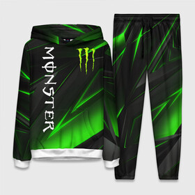 Женский костюм 3D (с толстовкой) с принтом MONSTER ENERGY в Курске,  |  | black monster | bmx | claw | cybersport | energy | monster | monster energy | moto | motocross | race | sport | киберспорт | когти | монстер энерджи | монстр | мото | мотокросс | ралли | скейтбординг | спорт | т | энергия