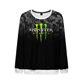 Мужской свитшот 3D с принтом MONSTER ENERGY в Курске, 100% полиэстер с мягким внутренним слоем | круглый вырез горловины, мягкая резинка на манжетах и поясе, свободная посадка по фигуре | black monster | bmx | claw | cybersport | energy | monster | monster energy | moto | motocross | race | sport | киберспорт | когти | монстер энерджи | монстр | мото | мотокросс | ралли | скейтбординг | спорт | т | энергия