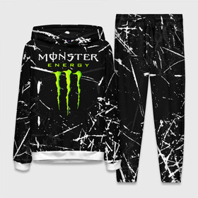 Женский костюм 3D (с толстовкой) с принтом MONSTER ENERGY в Курске,  |  | black monster | bmx | claw | cybersport | energy | monster | monster energy | moto | motocross | race | sport | киберспорт | когти | монстер энерджи | монстр | мото | мотокросс | ралли | скейтбординг | спорт | т | энергия