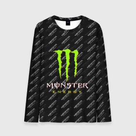 Мужской лонгслив 3D с принтом MONSTER ENERGY (Z) в Курске, 100% полиэстер | длинные рукава, круглый вырез горловины, полуприлегающий силуэт | black monster | bmx | claw | cybersport | energy | monster | monster energy | moto | motocross | race | sport | киберспорт | когти | монстер энерджи | монстр | мото | мотокросс | ралли | скейтбординг | спорт | т | энергия