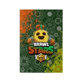 Обложка для паспорта матовая кожа с принтом Brawl Stars Robot Spike в Курске, натуральная матовая кожа | размер 19,3 х 13,7 см; прозрачные пластиковые крепления | Тематика изображения на принте: brawl | brawl stars | robospike | robot spike | spike | бравл | бравл кактус | бравл спайк | бравл старс | кактус | робоспайк | робот спайк | спайк | спайк робот