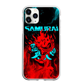 Чехол для iPhone 11 Pro Max матовый с принтом CYBERPUNK 2077 SAMURAI в Курске, Силикон |  | cd project red | cyberpunk 2077 | demon | keanu reeves | samurai | smile | демон | киану ривз | киберпанк 2077 | самураи | смайл