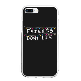 Чехол для iPhone 7Plus/8 Plus матовый с принтом Friends Dont Lie в Курске, Силикон | Область печати: задняя сторона чехла, без боковых панелей | 11 | demogorgon | dont | friends | lie | retro | stranger | things | дастин | дела | демогоргон | друзья | лгут | не | оди | одиннадцать | очень | ретро | стив | странные | хоппер | хоукинс