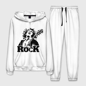 Мужской костюм 3D с принтом Rock в Курске, 100% полиэстер | Манжеты и пояс оформлены тканевой резинкой, двухслойный капюшон со шнурком для регулировки, карманы спереди | ac dc | rock | арт | рок | рок н ролл | хард рок