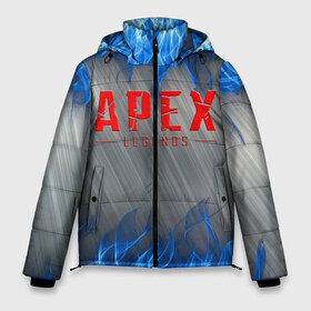 Мужская зимняя куртка 3D с принтом APEX LEGENDS в Курске, верх — 100% полиэстер; подкладка — 100% полиэстер; утеплитель — 100% полиэстер | длина ниже бедра, свободный силуэт Оверсайз. Есть воротник-стойка, отстегивающийся капюшон и ветрозащитная планка. 

Боковые карманы с листочкой на кнопках и внутренний карман на молнии. | apex | apex legends | battle | battle royal | bloodhound | titanfall | wraith | апекс | апекс легендс | батл | битва | война | королевская битва | легендс | рояль