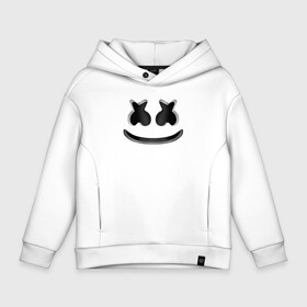 Детское худи Oversize хлопок с принтом FORTNITE x MARSHMELLO 3D в Курске, френч-терри — 70% хлопок, 30% полиэстер. Мягкий теплый начес внутри —100% хлопок | боковые карманы, эластичные манжеты и нижняя кромка, капюшон на магнитной кнопке | Тематика изображения на принте: deadmau5 | fortnite | fortnite 2 | fortnite x маршмелло | ikonik | marshmello | ninja | ninja streamer | raven | travis scott | ворон | иконик | ниндзя | пили | рейвен | трэвис скотт | фортнайт