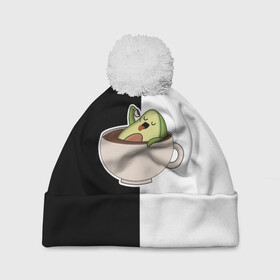Шапка 3D c помпоном с принтом авокадо в Курске, 100% полиэстер | универсальный размер, печать по всей поверхности изделия | авокадо | веган | еда блогеров | мемы | минимализм | прикольные картинки | прикольные надписи | растение | смешное авокадо | фрукт