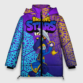 Женская зимняя куртка 3D с принтом MORTIS BRAWL STARS в Курске, верх — 100% полиэстер; подкладка — 100% полиэстер; утеплитель — 100% полиэстер | длина ниже бедра, силуэт Оверсайз. Есть воротник-стойка, отстегивающийся капюшон и ветрозащитная планка. 

Боковые карманы с листочкой на кнопках и внутренний карман на молнии | brawl | brawl stars | brawl stars rogue mortis | clash | mortis brawl stars | rogue mortis | бравл старс | бравл старс коварный мортис | игра | коварный мортис | мобильные игры | мортис