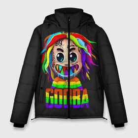 Мужская зимняя куртка 3D с принтом 6IX9INE в Курске, верх — 100% полиэстер; подкладка — 100% полиэстер; утеплитель — 100% полиэстер | длина ниже бедра, свободный силуэт Оверсайз. Есть воротник-стойка, отстегивающийся капюшон и ветрозащитная планка. 

Боковые карманы с листочкой на кнопках и внутренний карман на молнии. | 6 | 6ix9ine | 9 | america | gang | gangsta | gooba | keke | koko | music | rap | shark | tekashi | usa | акула | америка | музыка | реп | рэп | текаши