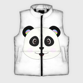Мужской жилет утепленный 3D с принтом Panda в Курске,  |  | bear | colorful | green | nature | panda | детские | животные | звери | милые | мультфильмы | панды | радуга