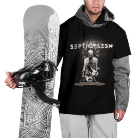 Накидка на куртку 3D с принтом Septicflesh в Курске, 100% полиэстер |  | septicflesh | арт | дэт дум метал | дэт метал | музыка | рок | симфоник метал