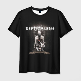 Мужская футболка 3D с принтом Septicflesh в Курске, 100% полиэфир | прямой крой, круглый вырез горловины, длина до линии бедер | septicflesh | арт | дэт дум метал | дэт метал | музыка | рок | симфоник метал