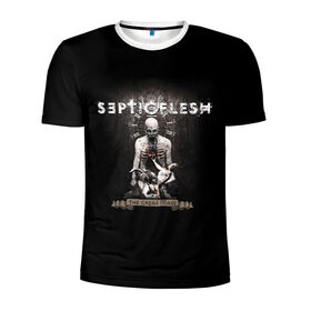 Мужская футболка 3D спортивная с принтом Septicflesh в Курске, 100% полиэстер с улучшенными характеристиками | приталенный силуэт, круглая горловина, широкие плечи, сужается к линии бедра | septicflesh | арт | дэт дум метал | дэт метал | музыка | рок | симфоник метал