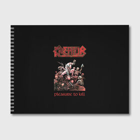 Альбом для рисования с принтом Kreator в Курске, 100% бумага
 | матовая бумага, плотность 200 мг. | Тематика изображения на принте: kreator | арт | готик метал | индастриал метал | музыка | рок | трэш метал