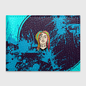 Обложка для студенческого билета с принтом Репер Такеши 6ix9 в Курске, натуральная кожа | Размер: 11*8 см; Печать на всей внешней стороне | Тематика изображения на принте: «gooba» | репер такеши 6ix9ine | рэпер