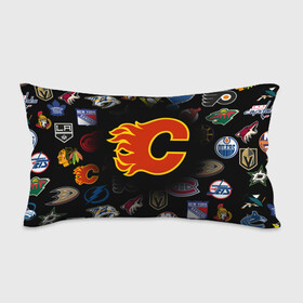 Подушка 3D антистресс с принтом Calgary Flames (Z) в Курске, наволочка — 100% полиэстер, наполнитель — вспененный полистирол | состоит из подушки и наволочки на молнии | anaheim ducks | arizona coyotes | boston bruins | buffalo sabres | calgary flames | canadiens de montreal | carolina hurricanes | chicago blackhawks | colorado avalanche | columbus blue jackets | dallas stars | detroit red wings | edmonton oil | hockey | 