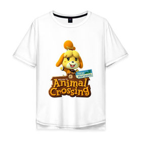 Мужская футболка хлопок Oversize с принтом Animal Crossing Isabelle в Курске, 100% хлопок | свободный крой, круглый ворот, “спинка” длиннее передней части | animal crossing | isabelle | nintendo | детская | женская | игра | изабель | изабэль | мультик | мультяшный | нинтендо | рисованный | рисунок | собака | собачка | энимал кроссинг