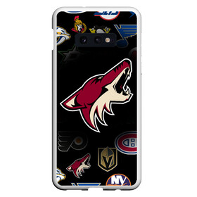 Чехол для Samsung S10E с принтом Arizona Coyotes (Z) в Курске, Силикон | Область печати: задняя сторона чехла, без боковых панелей | Тематика изображения на принте: anaheim ducks | arizona coyotes | boston bruins | buffalo sabres | calgary flames | canadiens de montreal | carolina hurricanes | chicago blackhawks | colorado avalanche | columbus blue jackets | dallas stars | detroit red wings | edmonton oil | hockey | 