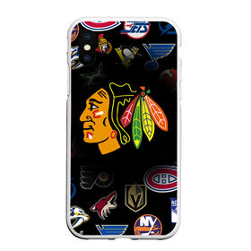 Чехол для iPhone XS Max матовый с принтом Chicago Blackhawks (Z) в Курске, Силикон | Область печати: задняя сторона чехла, без боковых панелей | Тематика изображения на принте: anaheim ducks | arizona coyotes | boston bruins | buffalo sabres | calgary flames | canadiens de montreal | carolina hurricanes | chicago blackhawks | colorado avalanche | columbus blue jackets | dallas stars | detroit red wings | edmonton oil | hockey | 