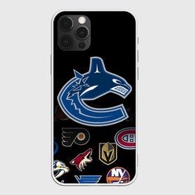 Чехол для iPhone 12 Pro Max с принтом NHL Vancouver Canucks | НХЛ (Z) в Курске, Силикон |  | Тематика изображения на принте: anaheim ducks | arizona coyotes | boston bruins | buffalo sabres | canadiens de montreal | carolina hurricanes | chicago blackhawks | colorado | hockey | nhl | vancouver canucks | нхл | паттерн | спорт | хоккей