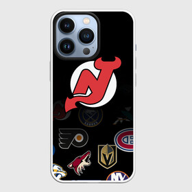 Чехол для iPhone 13 Pro с принтом NHL New Jersey Devils (Z) в Курске,  |  | anaheim ducks | arizona coyotes | boston bruins | buffalo sabres | calgary flames | carolina hurricanes | chicago blackhawks | colorado | hockey | new jersey devils | nhl | нхл | паттерн | спорт | хоккей