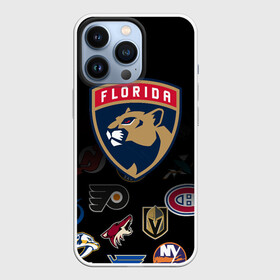 Чехол для iPhone 13 Pro с принтом NHL Florida Panthers (Z) в Курске,  |  | Тематика изображения на принте: anaheim ducks | arizona coyotes | boston bruins | buffalo sabres | calgary flames | canadiens de montreal | chicago blackhawks | colorado | florida panthers | hockey | nhl | нхл | паттерн | спорт | хоккей