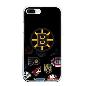 Чехол для iPhone 7Plus/8 Plus матовый с принтом NHL Boston Bruins (Z) в Курске, Силикон | Область печати: задняя сторона чехла, без боковых панелей | anaheim ducks | arizona coyotes | boston bruins | buffalo sabres | calgary flames | canadiens de montreal | carolina hurricanes | chicago blackhawks | colorado | hockey | nhl | нхл | паттерн | спорт | хоккей