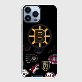 Чехол для iPhone 13 Pro Max с принтом NHL Boston Bruins (Z) в Курске,  |  | anaheim ducks | arizona coyotes | boston bruins | buffalo sabres | calgary flames | canadiens de montreal | carolina hurricanes | chicago blackhawks | colorado | hockey | nhl | нхл | паттерн | спорт | хоккей