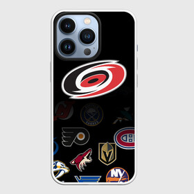 Чехол для iPhone 13 Pro с принтом NHL Carolina Hurricanes (Z) в Курске,  |  | anaheim ducks | arizona coyotes | boston bruins | buffalo sabres | calgary flames | canadiens de montreal | carolina hurricanes | chicago blackhawks | colorado | hockey | nhl | нхл | паттерн | спорт | хоккей