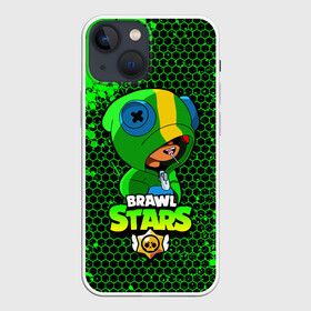 Чехол для iPhone 13 mini с принтом Brawl Stars LEON в Курске,  |  | 8 bit | 8 бит | bibi | brawl | brawl stars | crow | leon | spike | sprout | stars | бравл | бравл старс | браво старс | игра | компьютерная | кров | леон | онлайн | старс