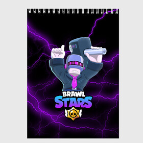 Скетчбук с принтом BRAWL STARS DJ FRANK в Курске, 100% бумага
 | 48 листов, плотность листов — 100 г/м2, плотность картонной обложки — 250 г/м2. Листы скреплены сверху удобной пружинной спиралью | Тематика изображения на принте: 8 bit | 8 бит | bibi | brawl | brawl stars | crow | leon | spike | sprout | stars | бравл | бравл старс | браво старс | игра | компьютерная | кров | леон | онлайн | старс