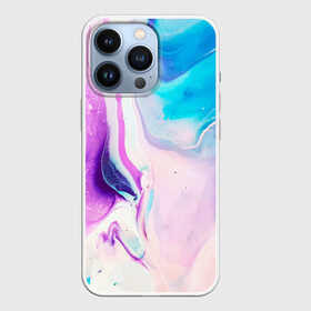 Чехол для iPhone 13 Pro с принтом Акварельные разводы в Курске,  |  | paint | paints | акварель | акварельные разводы | брызги | брызги краски | брызги красок | краска | краски | нежная | нежный | пятна краски | разводы | разводы краски | смешивание красок | фон | цвета