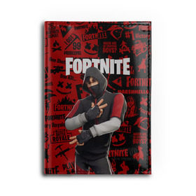 Обложка для автодокументов с принтом FORTNITE x IKONIK в Курске, натуральная кожа |  размер 19,9*13 см; внутри 4 больших “конверта” для документов и один маленький отдел — туда идеально встанут права | Тематика изображения на принте: deadmau5 | fortnite | fortnite 2 | fortnite x маршмелло | ikonik | marshmello | ninja | ninja streamer | raven | travis scott | ворон | иконик | ниндзя | пили | рейвен | трэвис скотт | фортнайт