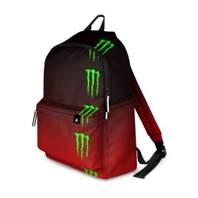 Рюкзак 3D с принтом MONSTER ENERGY (Z) в Курске, 100% полиэстер | лямки с регулируемой длиной, сверху петелька, чтобы рюкзак можно было повесить на вешалку. Основное отделение закрывается на молнию, как и внешний карман. Внутри два дополнительных кармана, один из которых закрывается на молнию. По бокам два дополнительных кармашка | black monster | bmx | claw | cybersport | energy | monster | monster energy | moto | motocross | race | sport | киберспорт | когти | монстер энерджи | монстр | мото | мотокросс | ралли | скейтбординг | спорт | т | энергия