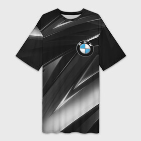 Платье-футболка 3D с принтом BMW M PERFORMANCE в Курске,  |  | bmw | bmw motorsport | bmw performance | carbon | m | m power | motorsport | performance | sport | бмв | карбон | моторспорт | спорт