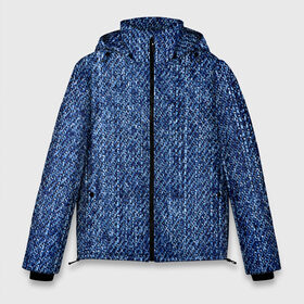 Мужская зимняя куртка 3D с принтом Джинсовка Текстура в Курске, верх — 100% полиэстер; подкладка — 100% полиэстер; утеплитель — 100% полиэстер | длина ниже бедра, свободный силуэт Оверсайз. Есть воротник-стойка, отстегивающийся капюшон и ветрозащитная планка. 

Боковые карманы с листочкой на кнопках и внутренний карман на молнии. | Тематика изображения на принте: без рисунка | девочке | девушке | детская | джинсовая | джинсовка | джинсы | женская | женщине | искусство | мальчику | мужская | мужчине | парню | подарок | прикольная | ребёнку | синяя | текстуры