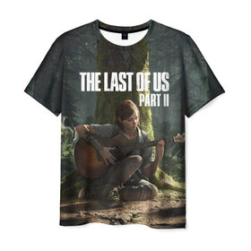 Мужская футболка 3D с принтом The Last of Us part 2 в Курске, 100% полиэфир | прямой крой, круглый вырез горловины, длина до линии бедер | day | ellie | games | joel | naughty dog | день | джоэл | игры | одни из нас | часть 2 | элли