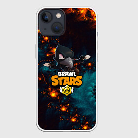 Чехол для iPhone 13 с принтом BRAWL STARS:CROW в Курске,  |  | 8 | 8 bit | bibi | brawl stars | brock | bull | crow | dinomike | el primo | leon | mobile game | mr.p | nita | poko | ricochet | stars | tara | бравл старс | ворон | леон | мобильные игры