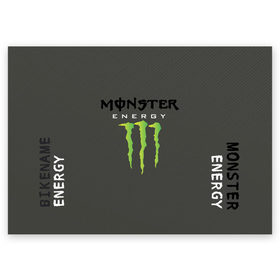 Поздравительная открытка с принтом MONSTER ENERGY (Z) в Курске, 100% бумага | плотность бумаги 280 г/м2, матовая, на обратной стороне линовка и место для марки
 | black monster | bmx | claw | cybersport | energy | monster | monster energy | moto | motocross | race | sport | киберспорт | когти | монстер энерджи | монстр | мото | мотокросс | ралли | скейтбординг | спорт | энергия