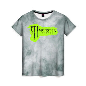 Женская футболка 3D с принтом MONSTER ENERGY (Z) в Курске, 100% полиэфир ( синтетическое хлопкоподобное полотно) | прямой крой, круглый вырез горловины, длина до линии бедер | black monster | bmx | claw | cybersport | energy | monster | monster energy | moto | motocross | race | sport | киберспорт | когти | монстер энерджи | монстр | мото | мотокросс | ралли | скейтбординг | спорт | энергия