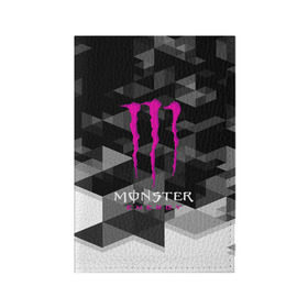 Обложка для паспорта матовая кожа с принтом MONSTER ENERGY (Z) в Курске, натуральная матовая кожа | размер 19,3 х 13,7 см; прозрачные пластиковые крепления | black monster | bmx | claw | cybersport | energy | monster | monster energy | moto | motocross | race | sport | киберспорт | когти | монстер энерджи | монстр | мото | мотокросс | ралли | скейтбординг | спорт | энергия