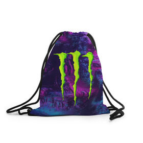 Рюкзак-мешок 3D с принтом MONSTER ENERGY (Z) в Курске, 100% полиэстер | плотность ткани — 200 г/м2, размер — 35 х 45 см; лямки — толстые шнурки, застежка на шнуровке, без карманов и подкладки | black monster | bmx | claw | cybersport | energy | monster | monster energy | moto | motocross | race | sport | киберспорт | когти | монстер энерджи | монстр | мото | мотокросс | ралли | скейтбординг | спорт | энергия